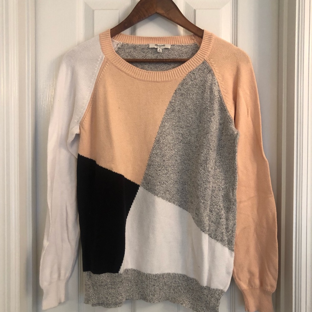 Madewell color block sweater